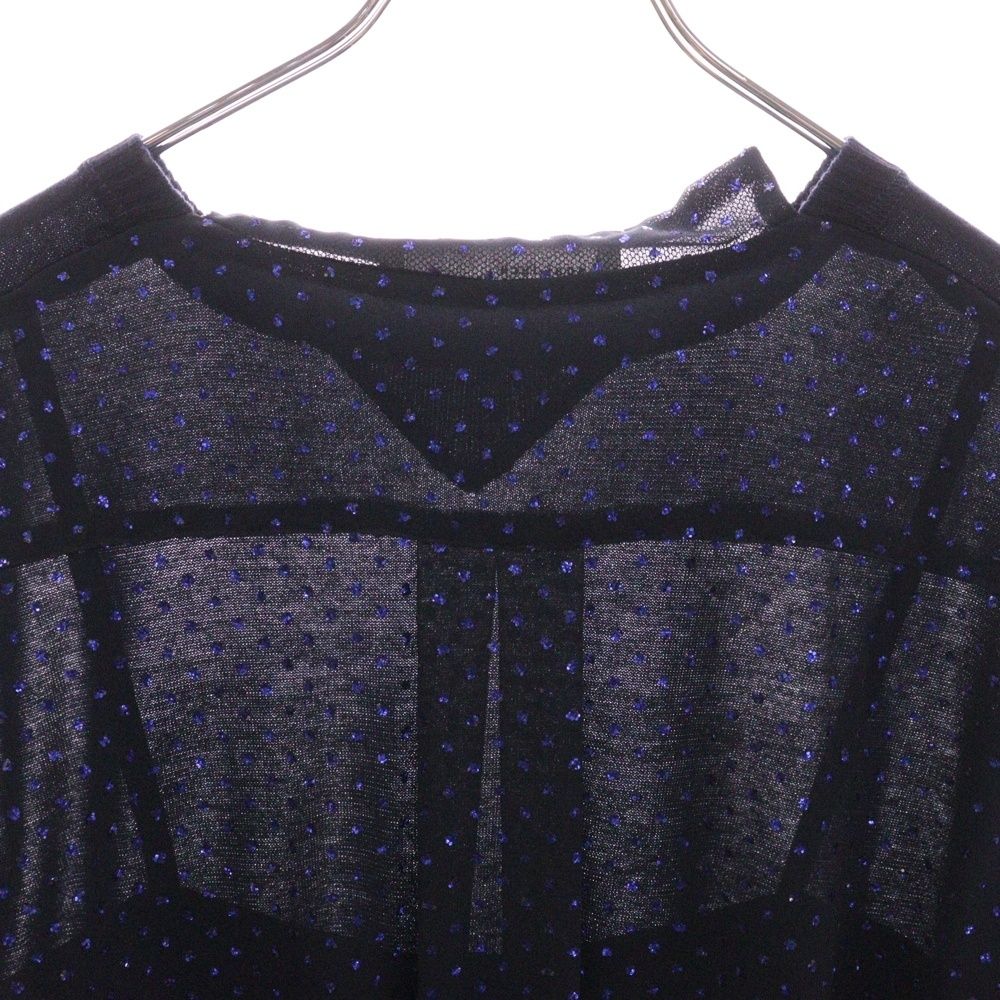 sacai luck - sacai luck サカイ ラック 15SS キャミソールドッキング バックレース クルーネックスウェットTシャツ 15SSLU928 ネイビー レディース sacai luck (サカイ ラック) 15SS キャミソールドッキング バック