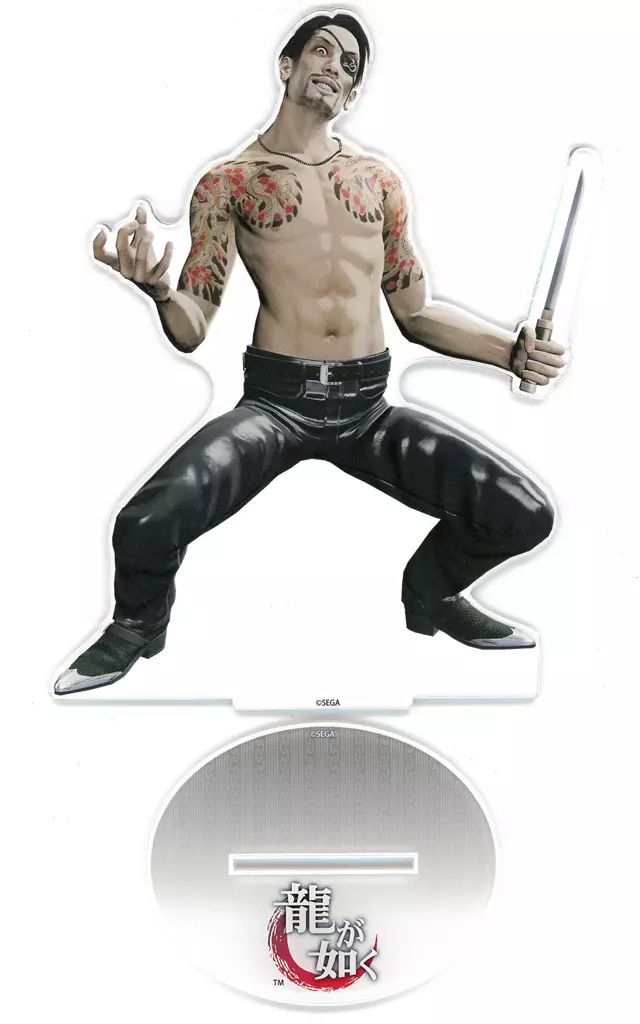 中古】アクリルスタンド・アクリルパネル 真島吾朗(ナイフ) 特大