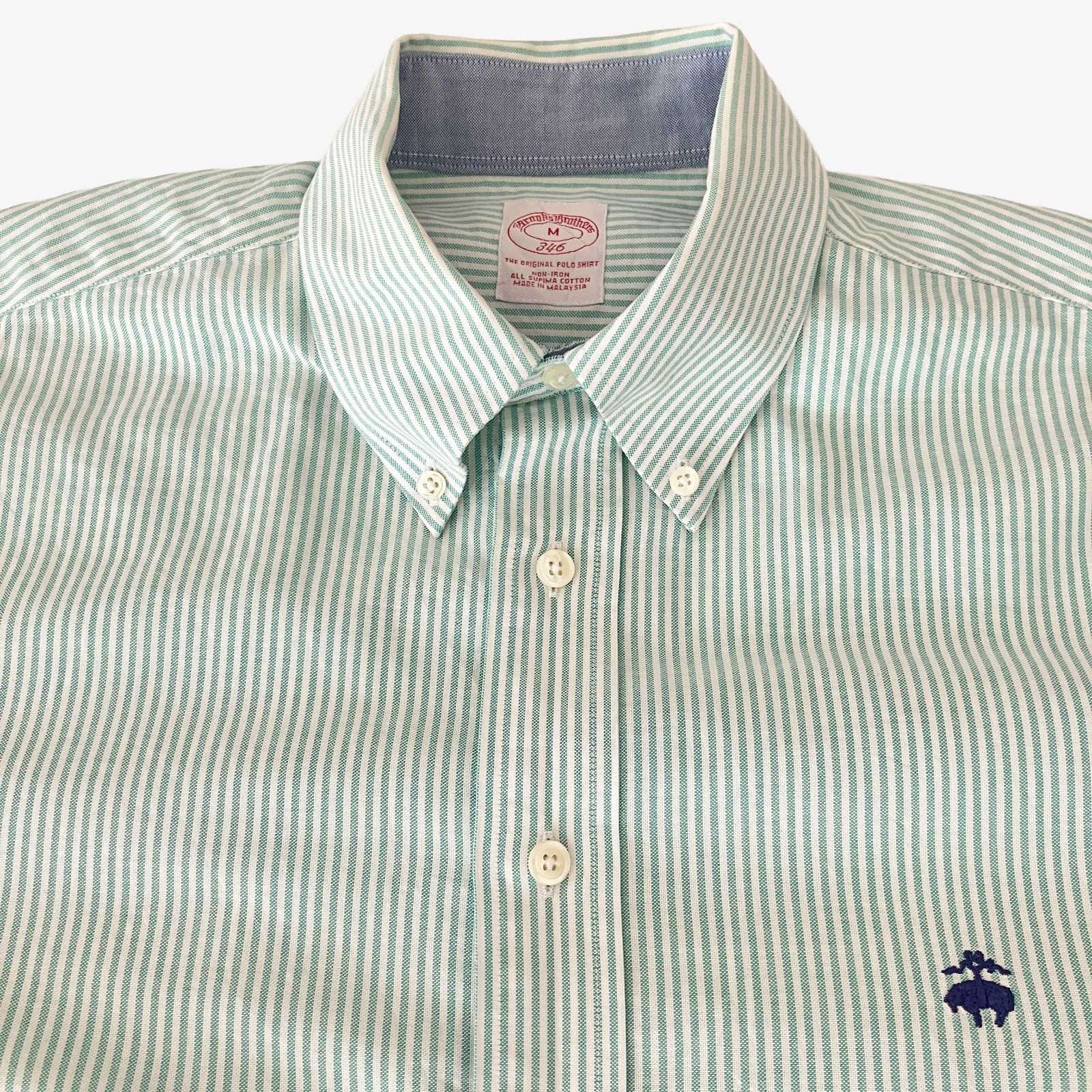M】Brooks Brothers(ブルックスブラザーズ) 346 ポロカラーBD( ボタン