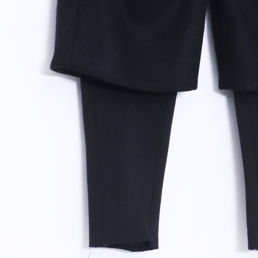 THE VIRIDI-ANNE ウールカシミアレイヤードクロップドパンツ サイズ1