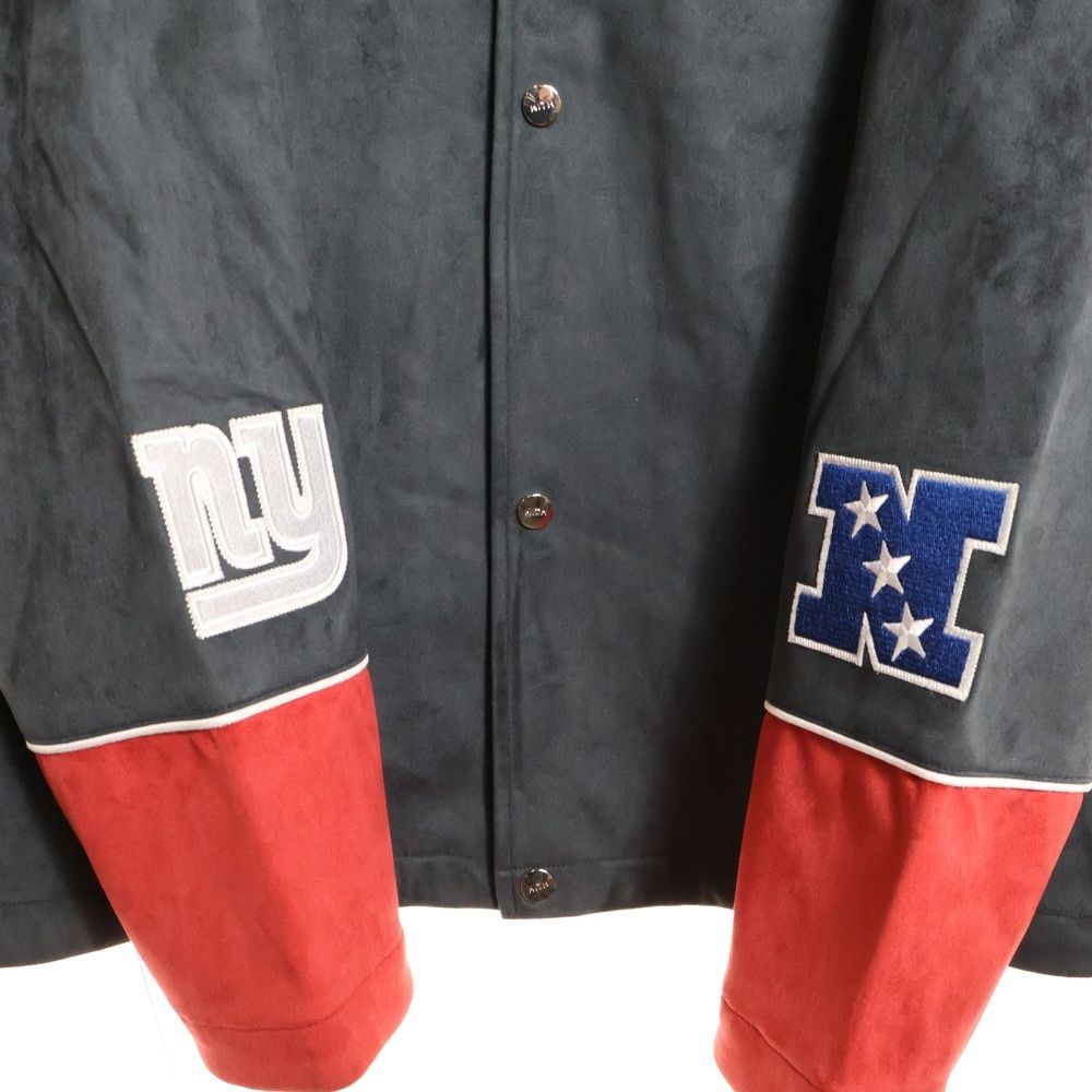 KITH (キス) xNFL 47 Giants Kieran Coaches Jacket ロゴ刺繍コーチ