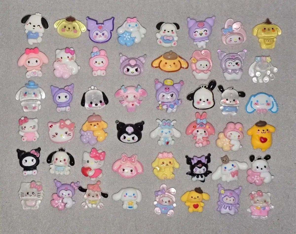 重複なし 48個 ハイクオリティ サンリオ パーツ ジビッツ 出品