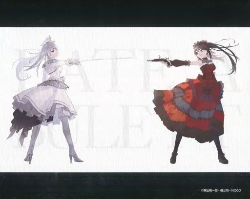 中古】キャンバスボード・キャンバスアート 時崎狂三＆白の女王