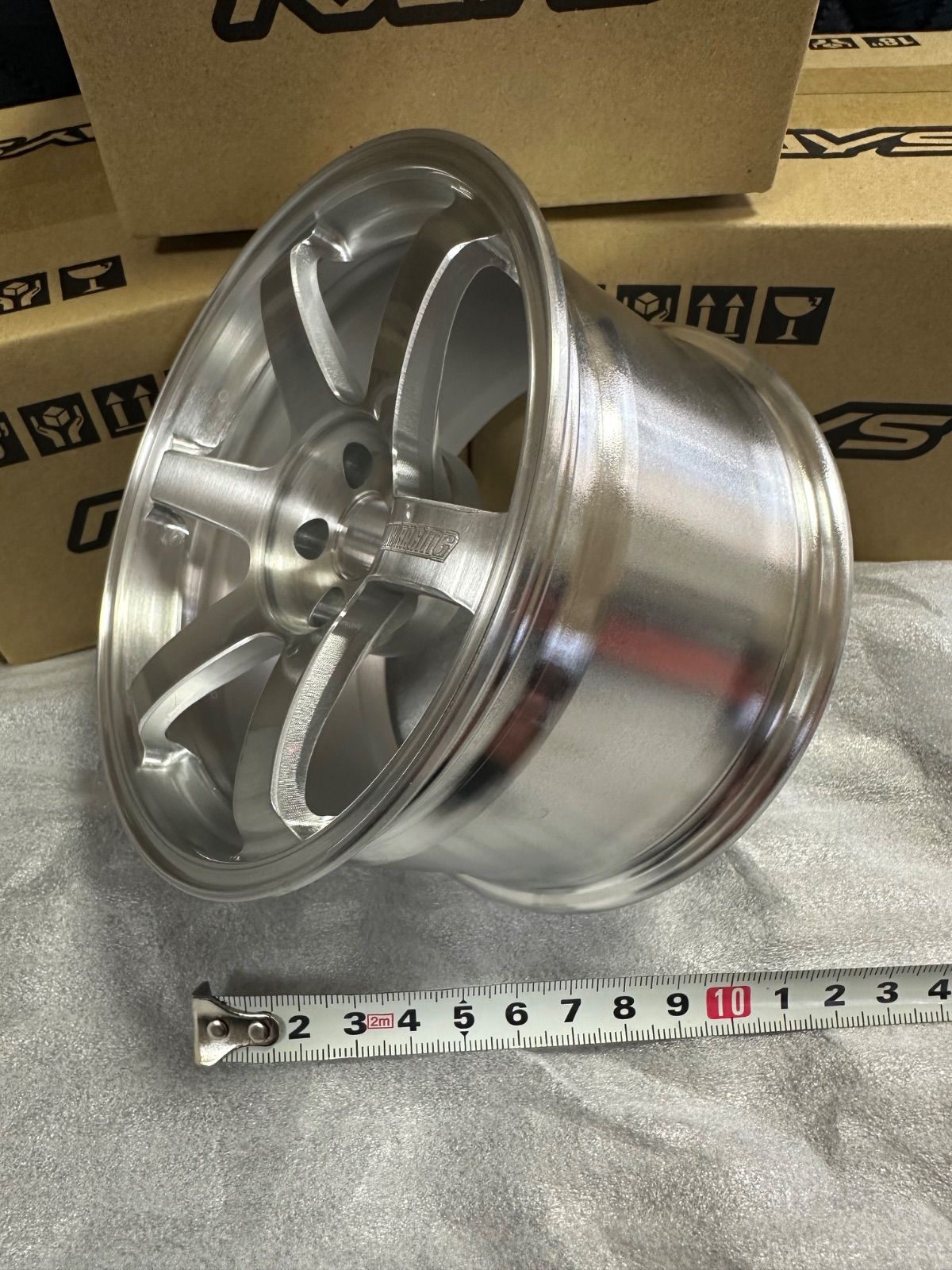 RAYS VOLK RACING TE37SAGA SP 1/4 SCALE BRUSHED レイズ ボルク