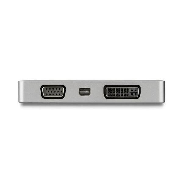 StarTech.com 4in1 USB Type-C接続マルチディスプレイアダプタ スペースグレー CDPVDHDMDP2G1個