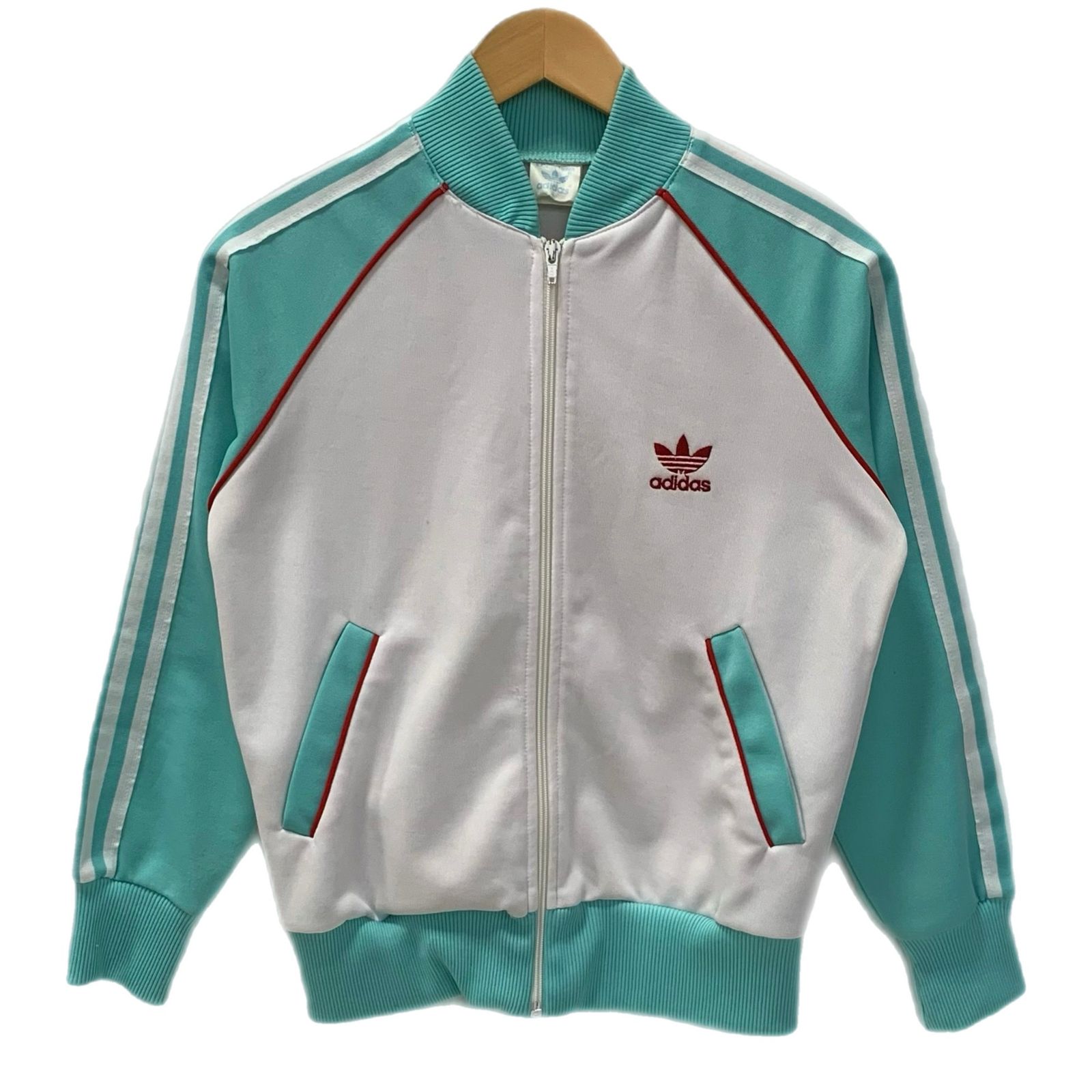アディダス 【希少カラー】adidas トラックジャケット ブルー S adidas 