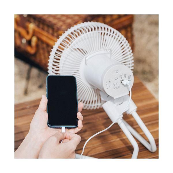 シロカポータブルコードレス扇風機 ANDON FAN ダークグリーン SF