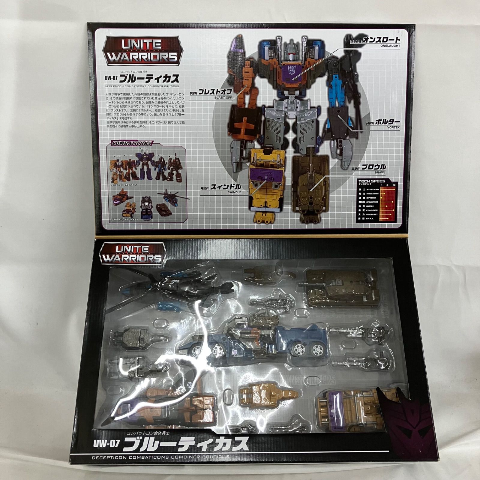 中古 トランスフォーマー ユナイトウォーリアーズ コンバットロン合体 
