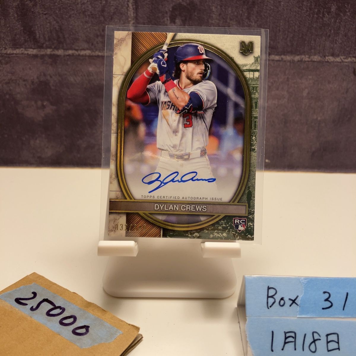 2025 Topps Museum Collection Dylan Crews 032/149 直筆サインカード