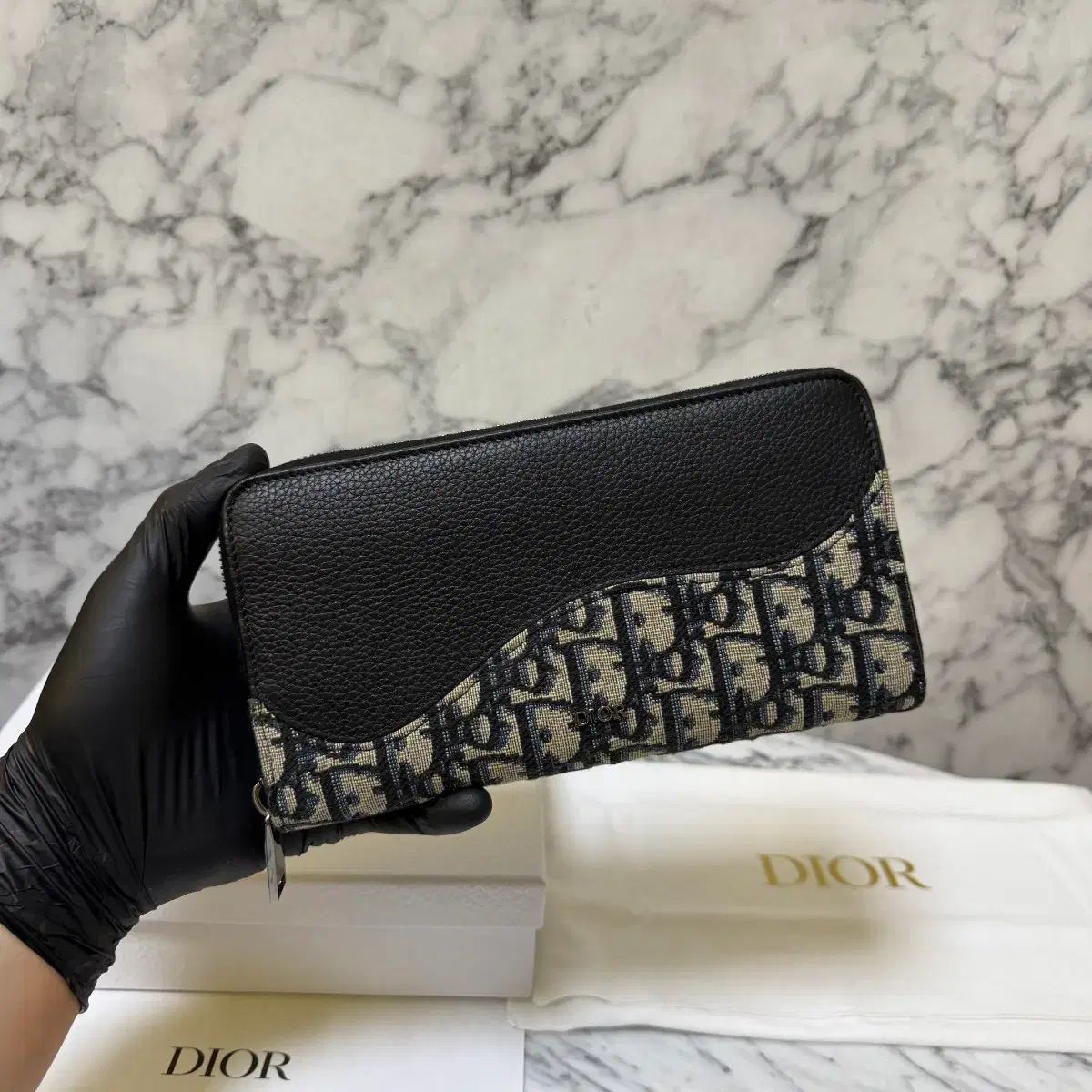 ディオール dior オブリーク カードウォレット Dior Saddle 三つ折り