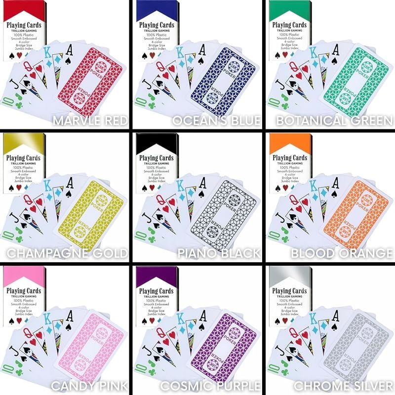 カジノ導入数全国NO.1」TRILLION GAMING Playing Card 4色トランプ