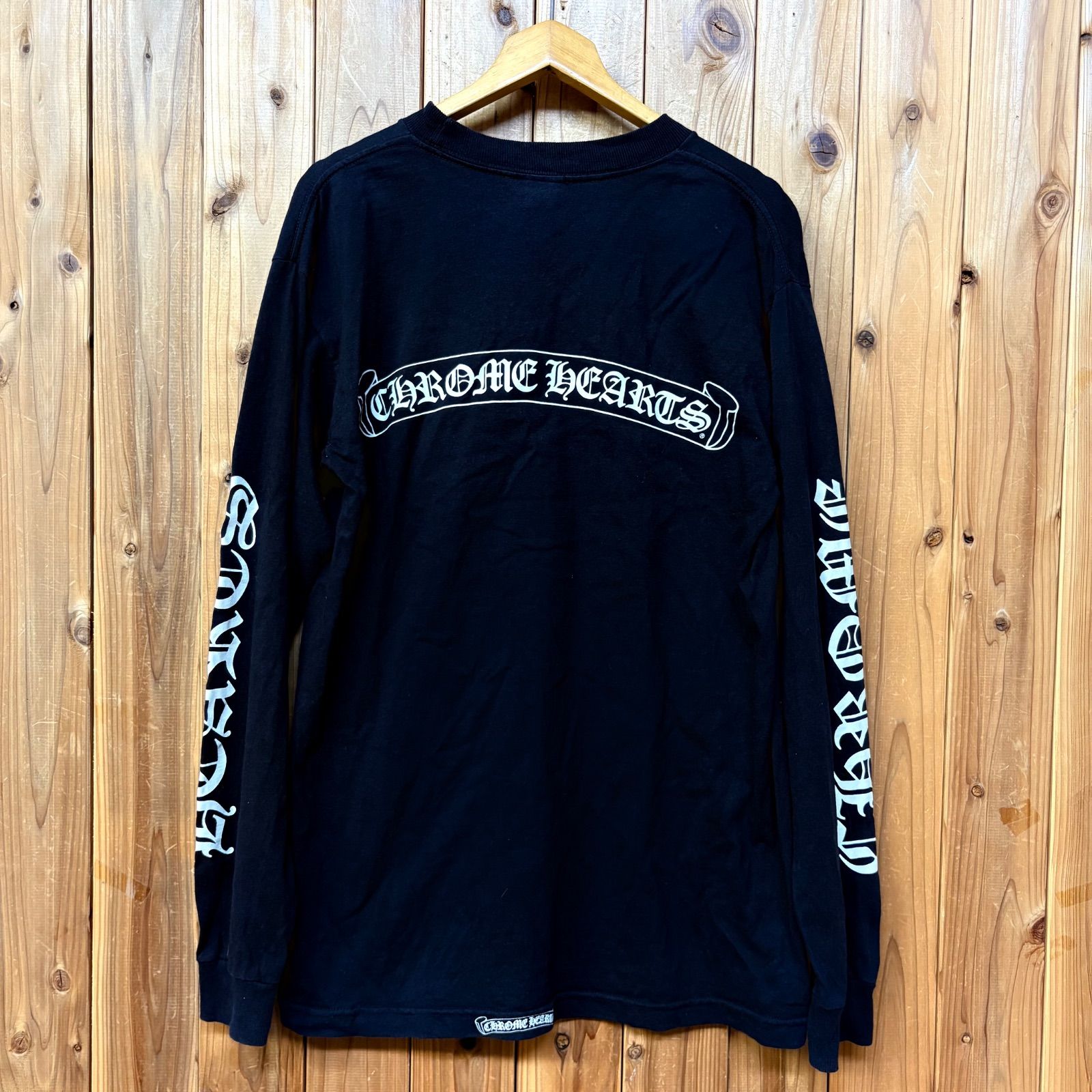 希少レア】クロムハーツ ロングtシャツ 小さく穴あり クロムハーツ