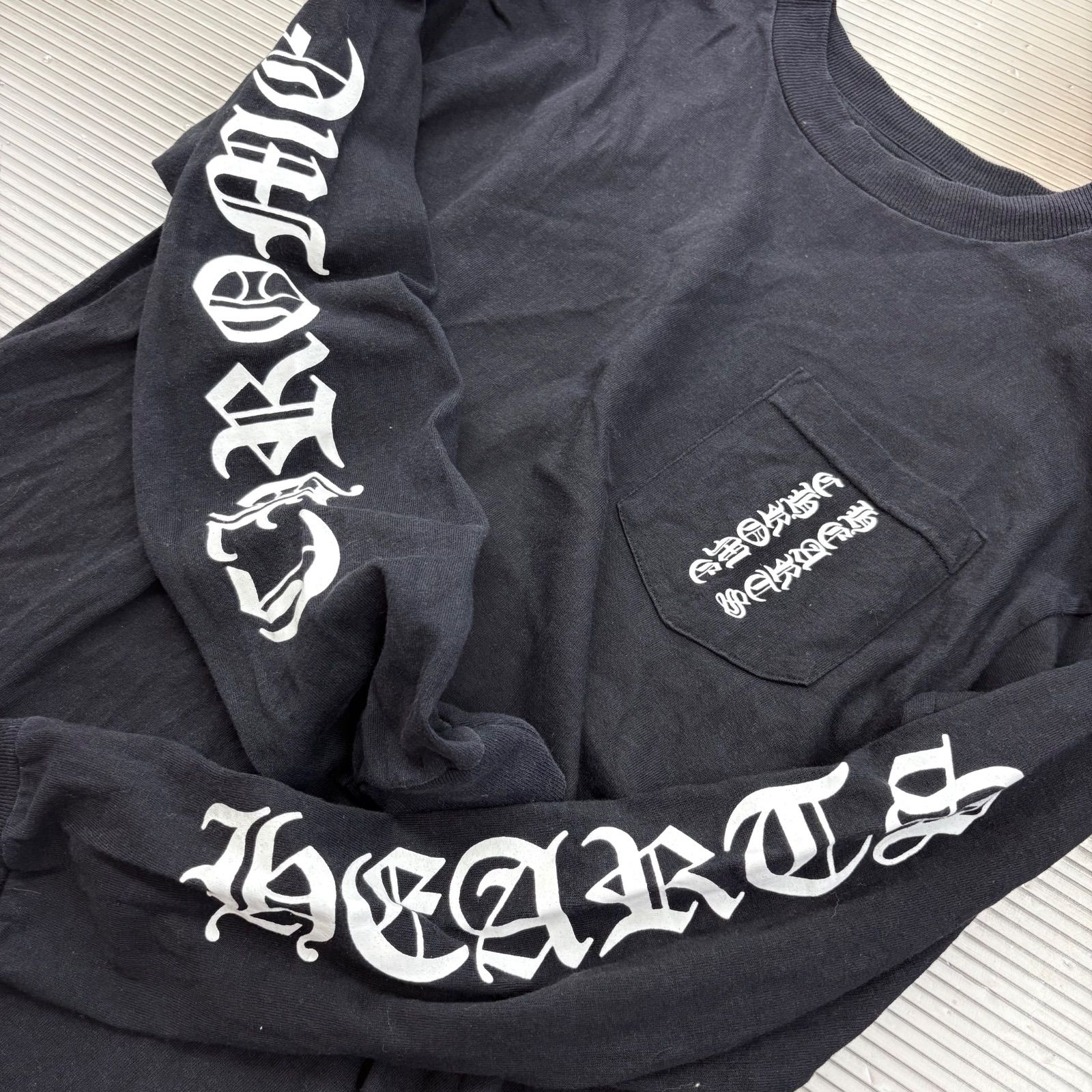 希少レア 90s クロムハーツ CHROME HEARTS / made in USA 袖プリント 