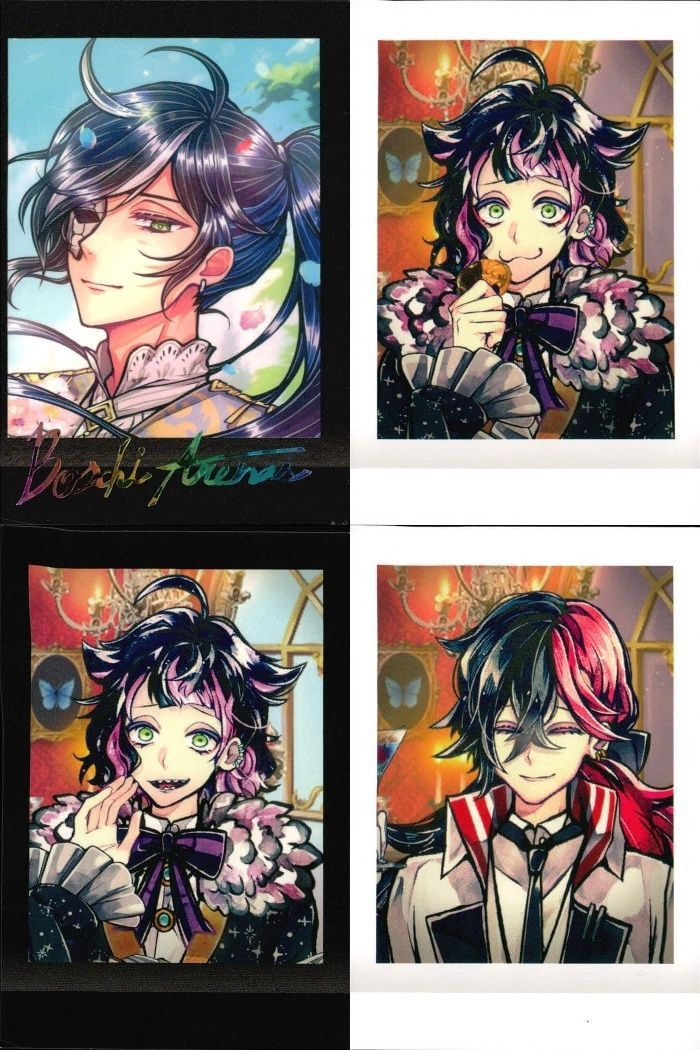 ux389 【あくねこ】ぱしゃこれ ボスキ アモン他 箔押し含む 4枚セット