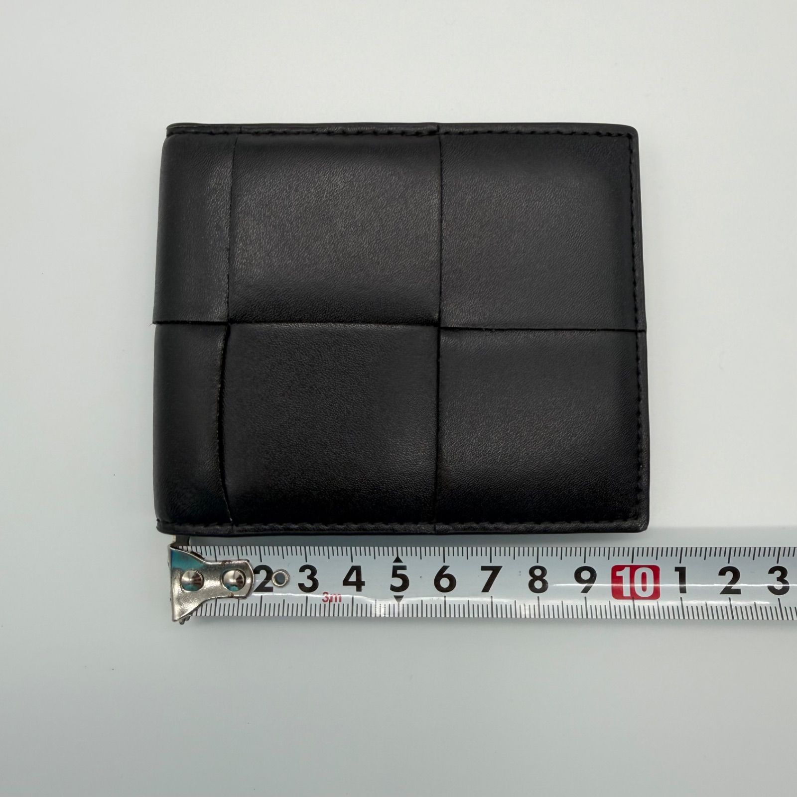Aランク】ボッテガ・ヴェネタ カセット 二つ折り財布 ブラック 