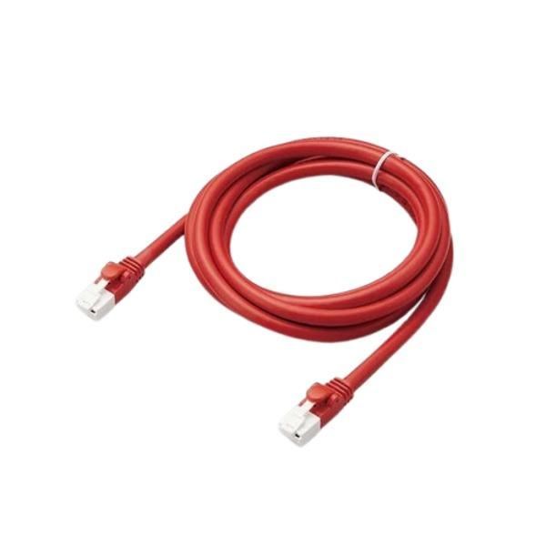 〔3セット〕 エレコム LANケーブル/CAT6A対応/EU RoHS指令準拠/爪折れ防止/簡易パッケージ仕様/2m/ヨリ線/レッド LD-GPAT/RD2/RSX3