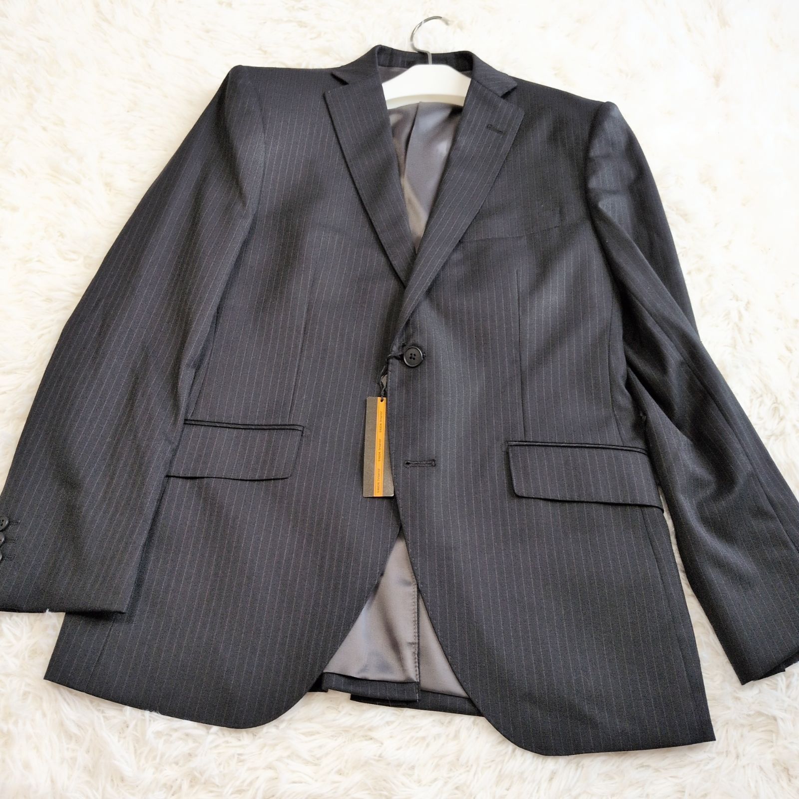 新品タグ付】JOURNAL WORKS メンズ ビジネスセットアップ 黒