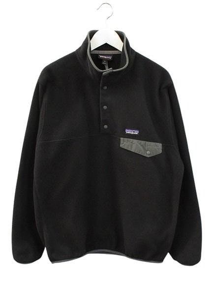 パタゴニア Patagonia SYNCHILLA SNAP-T 25580 シンチラ スナップT フリース M 黒 ブラック 長袖 トップス ジャケット・アウター ファッション