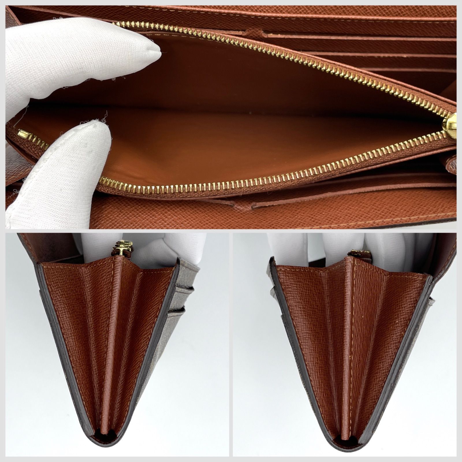 ルイヴィトン モノグラム ポルトフォイユサラ M60531 / ブラウン 茶色