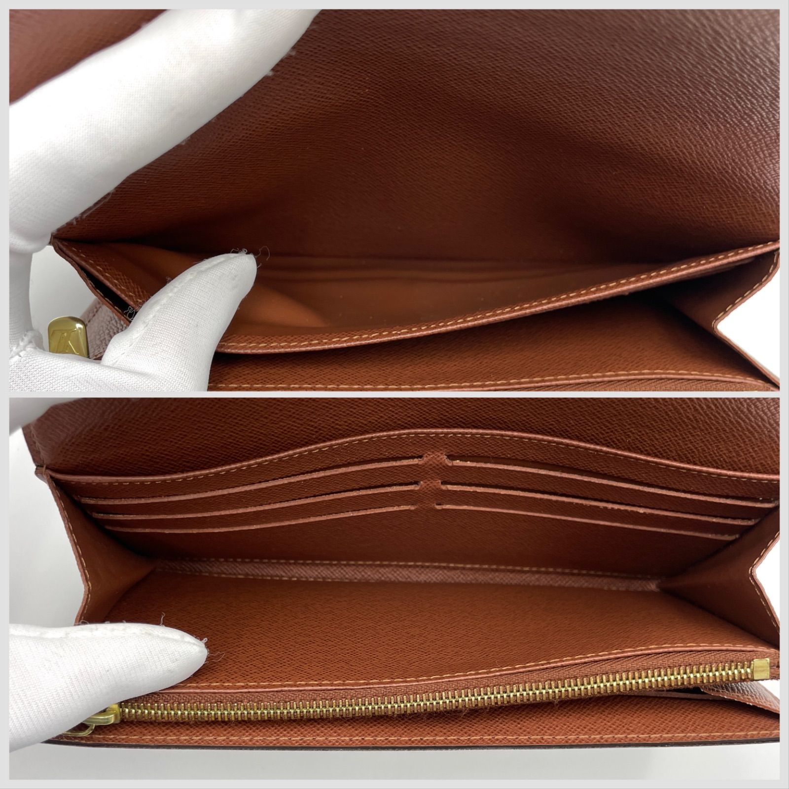 ルイヴィトン モノグラム ポルトフォイユサラ M60531 / ブラウン 茶色