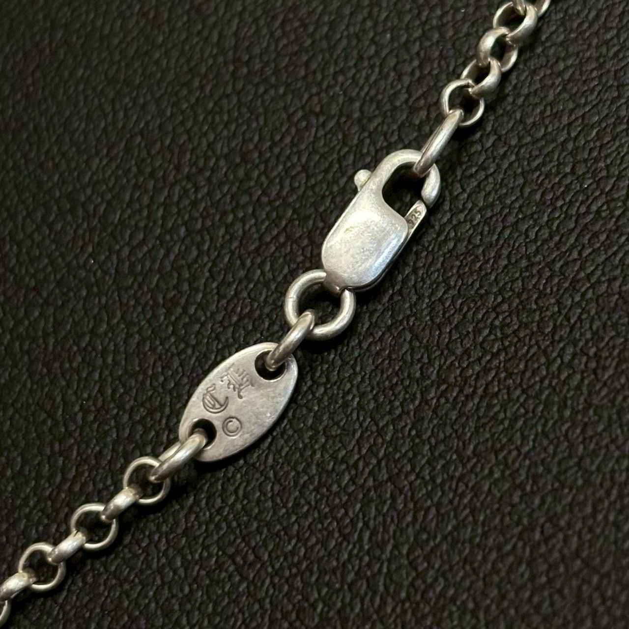 【美品】クロムハーツ ロールチェーン ネックレス 50cm シルバー925 CHROME HEARTS クロムハーツ ロールチェーン ネックレス シルバー925