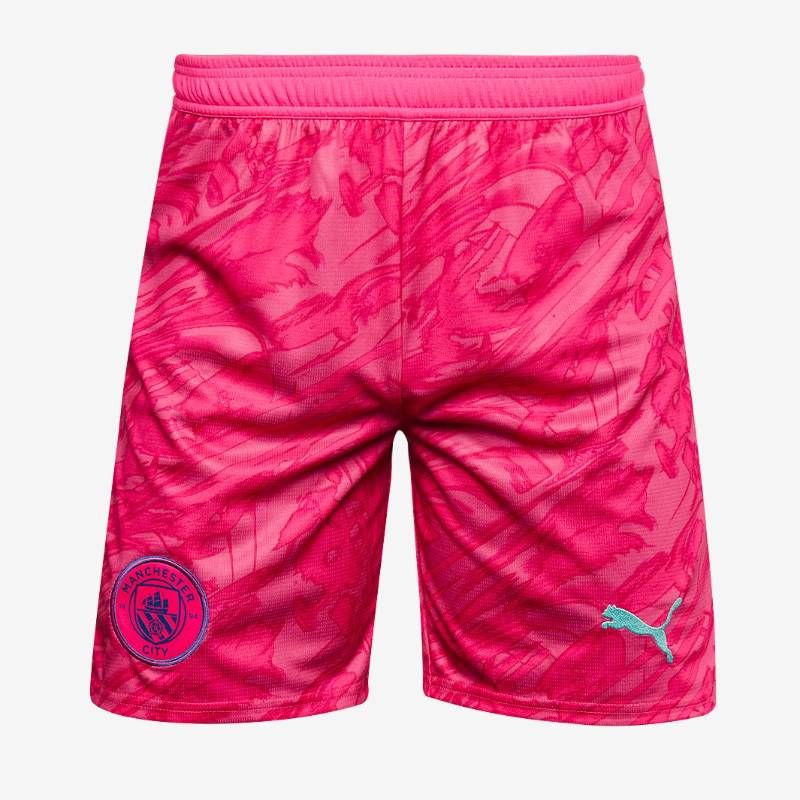 【送料無料・匿名配送】PUMA プーマ マンチェスター・シティ 25/26 GK ホーム ショートパンツ 短パン 桃（フルロピンク）水（アクアティック）練習着 新品 正規品 並行輸入 日本未発売