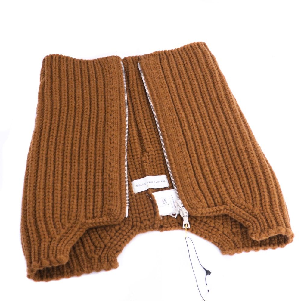 DRIES VAN NOTEN Zip-Up Scarf ブラウン 021214-2707 - メルカリ