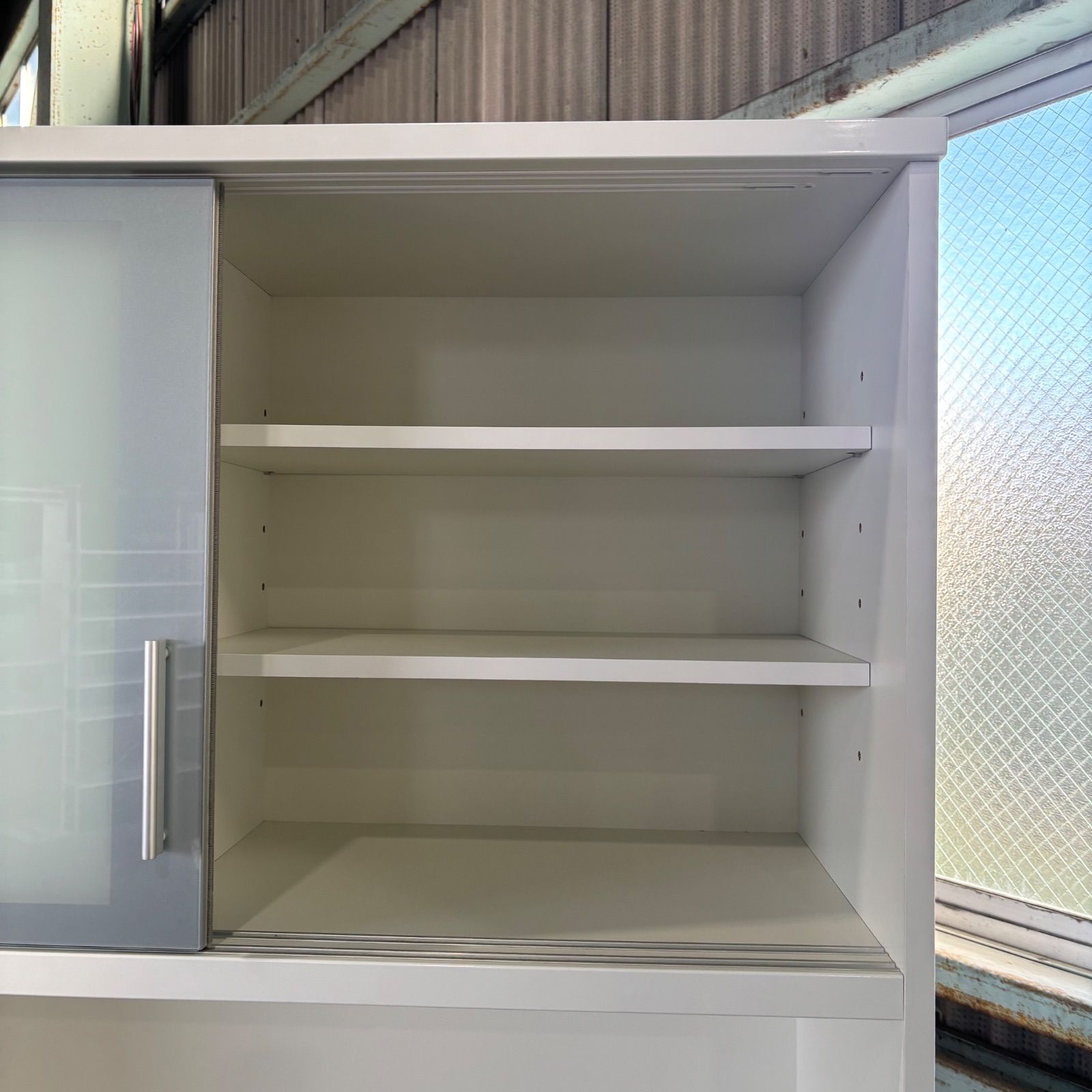 倉庫前引取値下げあり】松田家具 食器棚 キッチンボード 横幅117cm 高