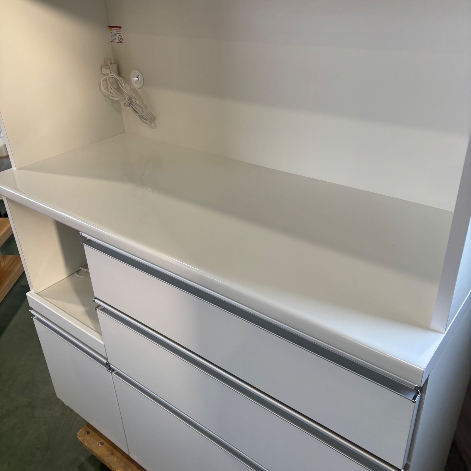 倉庫前引取値下げあり】松田家具 食器棚 キッチンボード 横幅117cm 高 