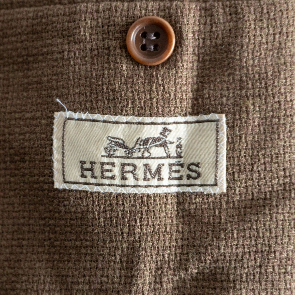 高級品】 HERMES 【リネン100％ 3B テーラードジャケット 】52 