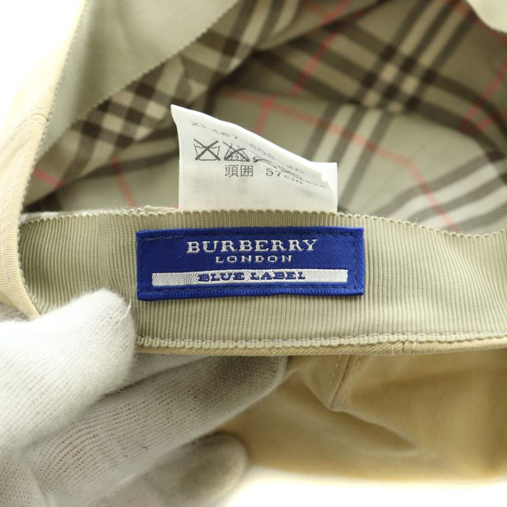 バーバリーブルーレーベル BURBERRY BLUE LABEL キャスケット 帽子