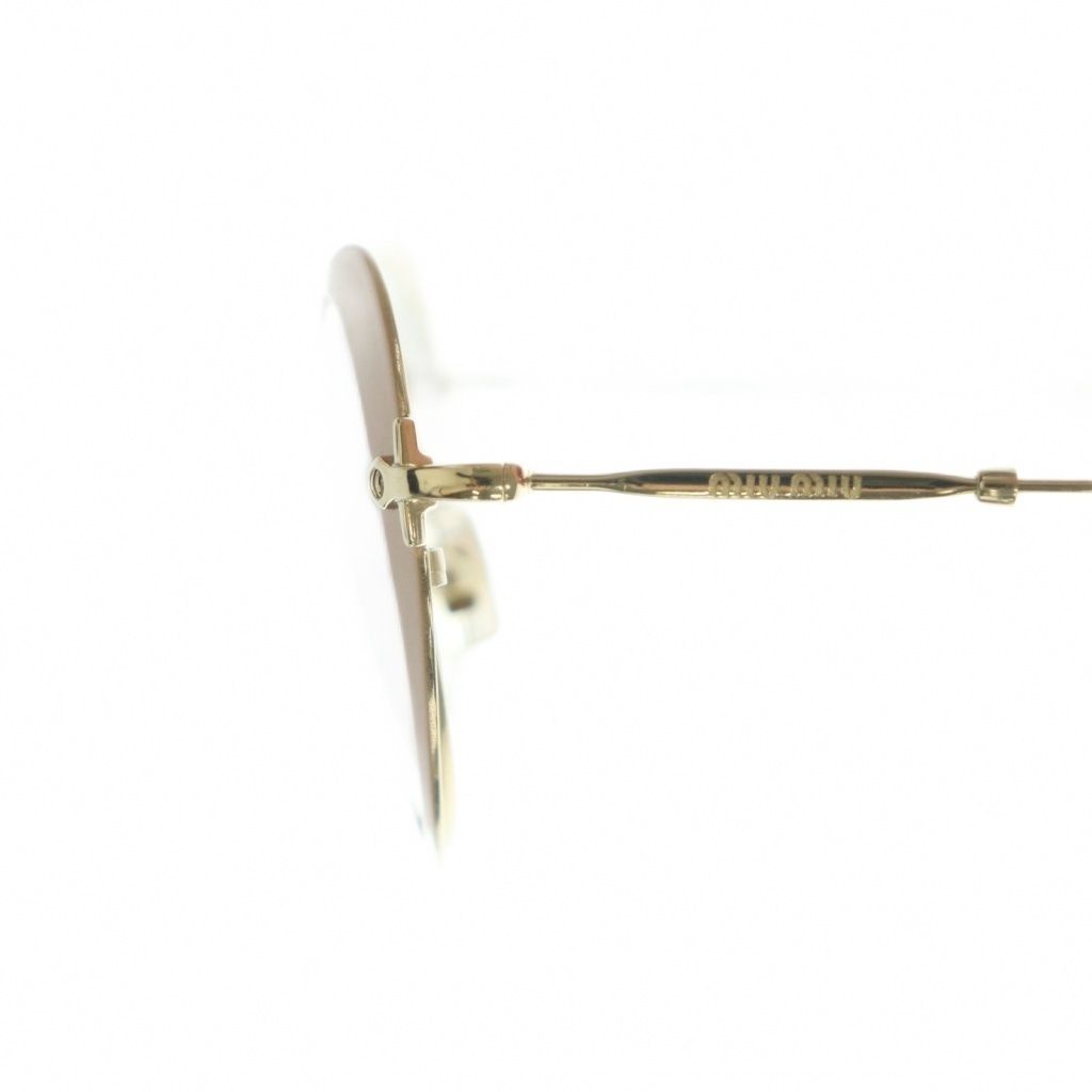 ミュウミュウ miumiu サングラス 眼鏡 ハート型 メタルフレーム 52□20