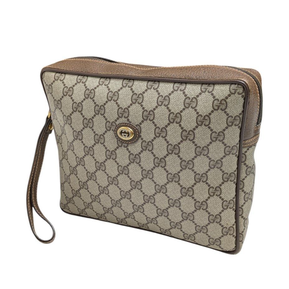 OLD GUCCI オールドグッチ スプリームキャンバス クラッチバッグ