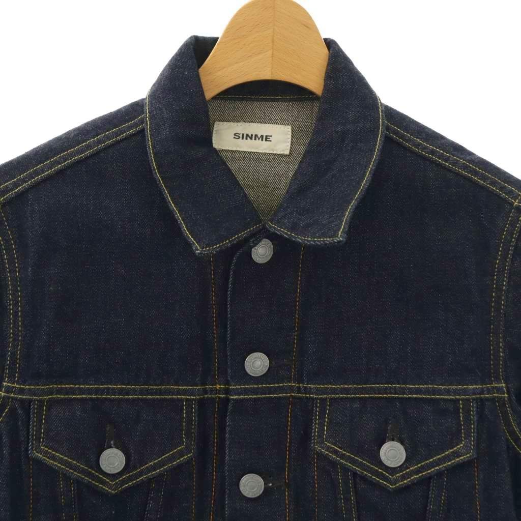 シンメ SHINME デニムジャケット Gジャン ステンカラー S インディゴ