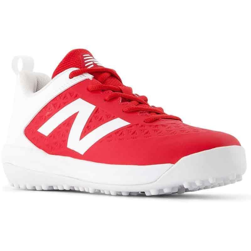 ニューバランス ジュニア用トレーニングシューズ ホワイト×レッド