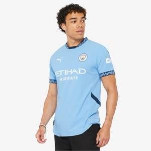 【送料無料・匿名配送】PUMA マンチェスター・シティ 24/25 ホーム レプリカシャツ レプリカユニフォーム Tシャツ 半袖 水（チームライトブルー）紺（マリンブルー）新品 正規品 並行輸入 日本未発売