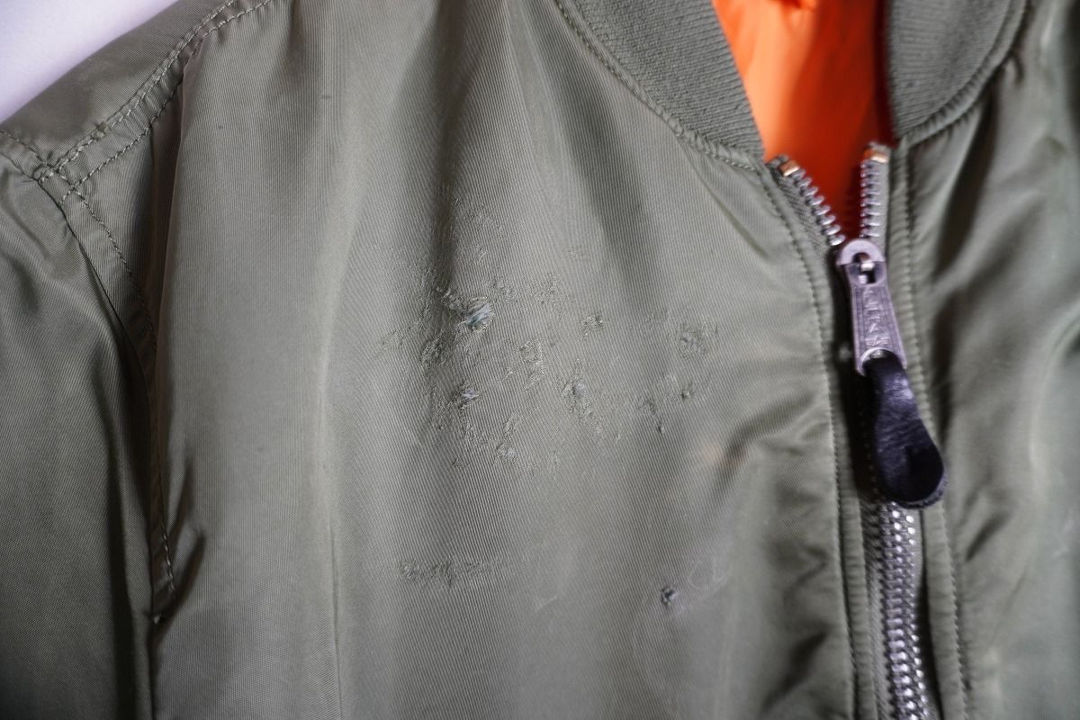 希少 ALYX アリクス × ALPHA INDUSTRIES アルファ ダメージ加工 MA-1