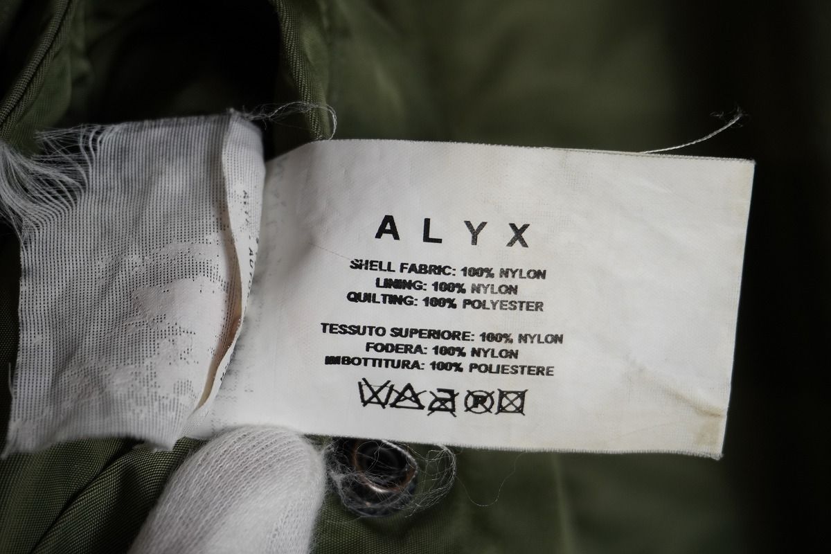 希少 ALYX アリクス × ALPHA INDUSTRIES アルファ ダメージ加工 MA-1