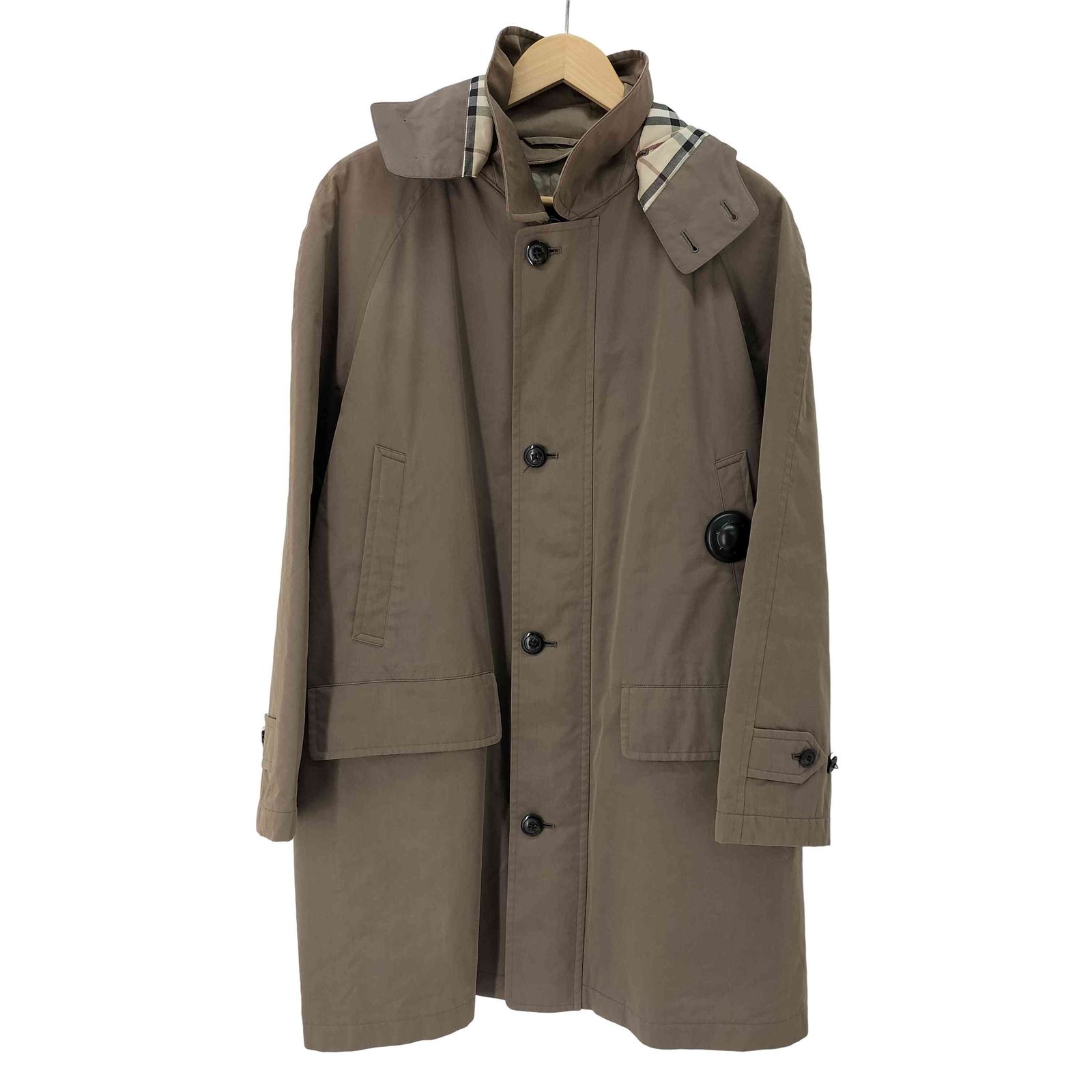 メンズ バーバリーロンドン BURBERRY LONDON フード着脱可 ハーフ 