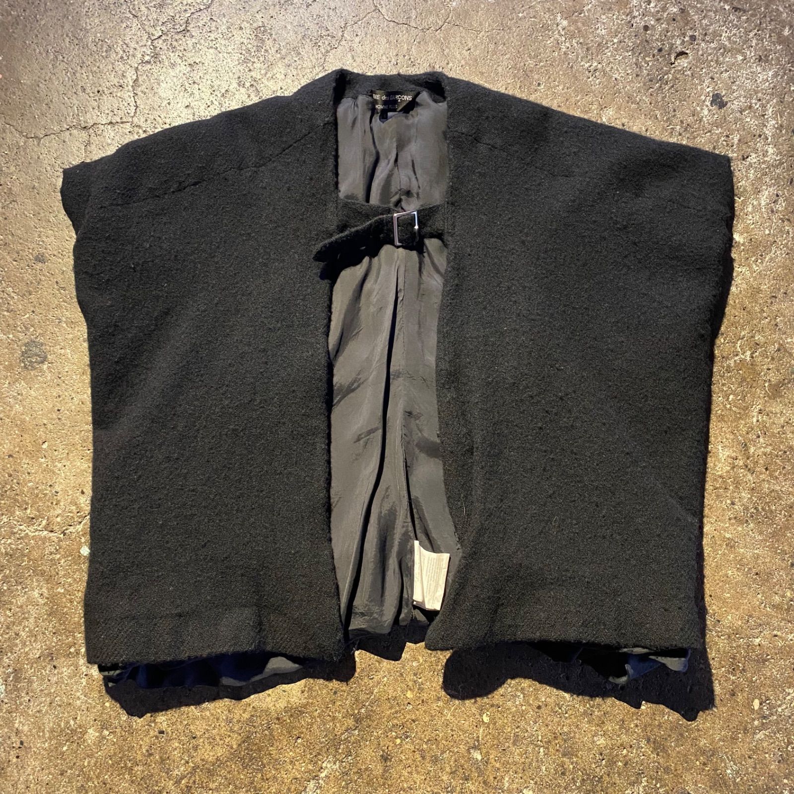 COMME des GARCONS HOMME PLUS 23aw BIG SHOULDER CAPE ウール縮絨 S