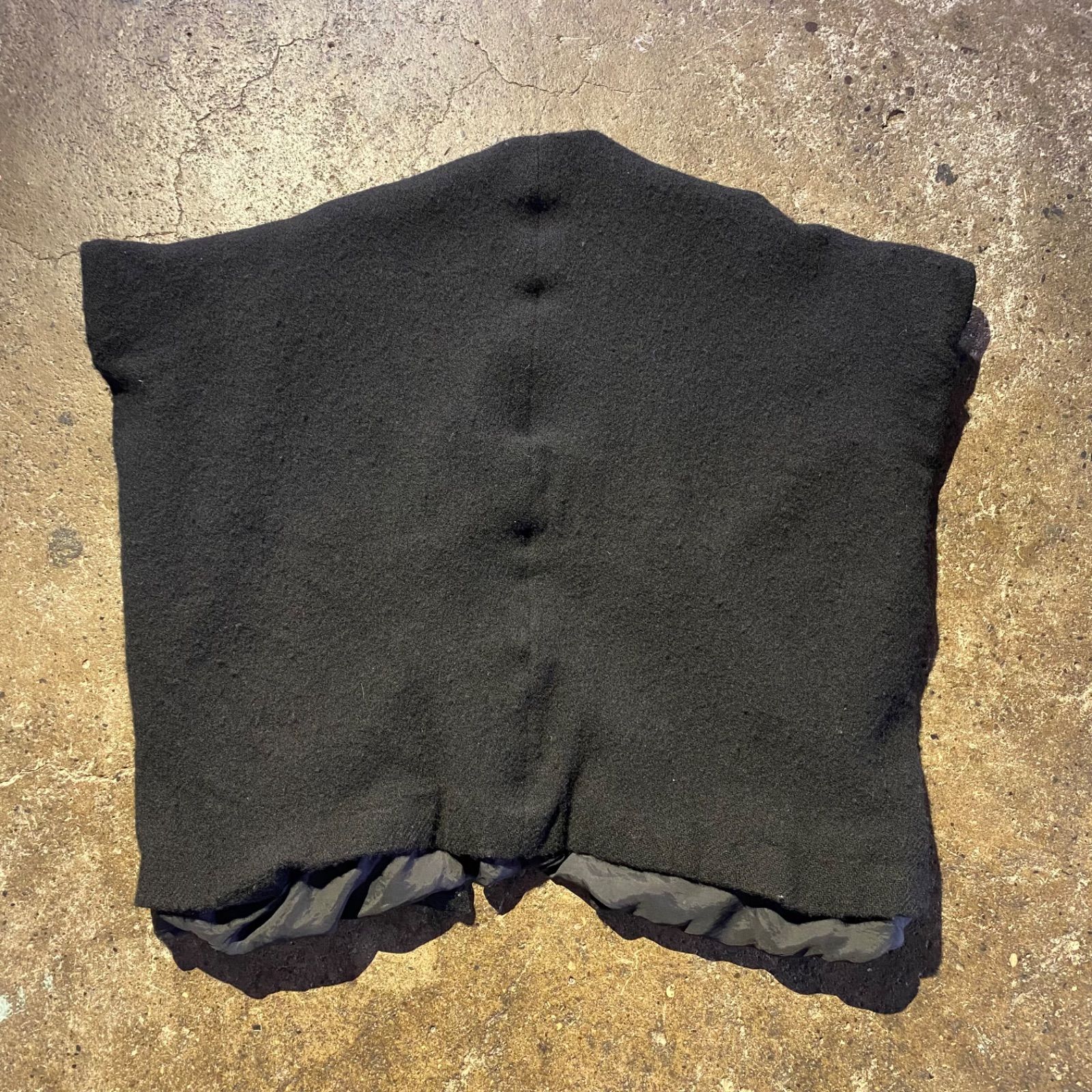 COMME des GARCONS HOMME PLUS 23aw BIG SHOULDER CAPE ウール縮絨 S