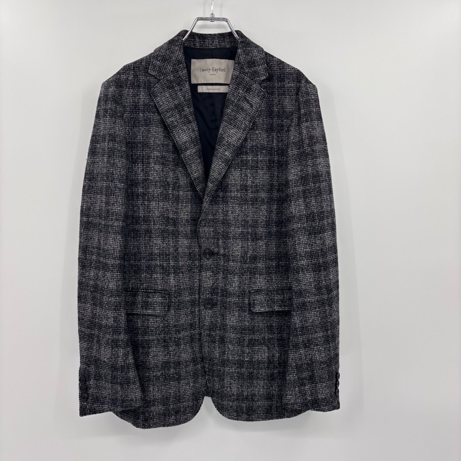 Casely-Hayford ケイスリーヘイフォード ウール2Bチェックテーラード 