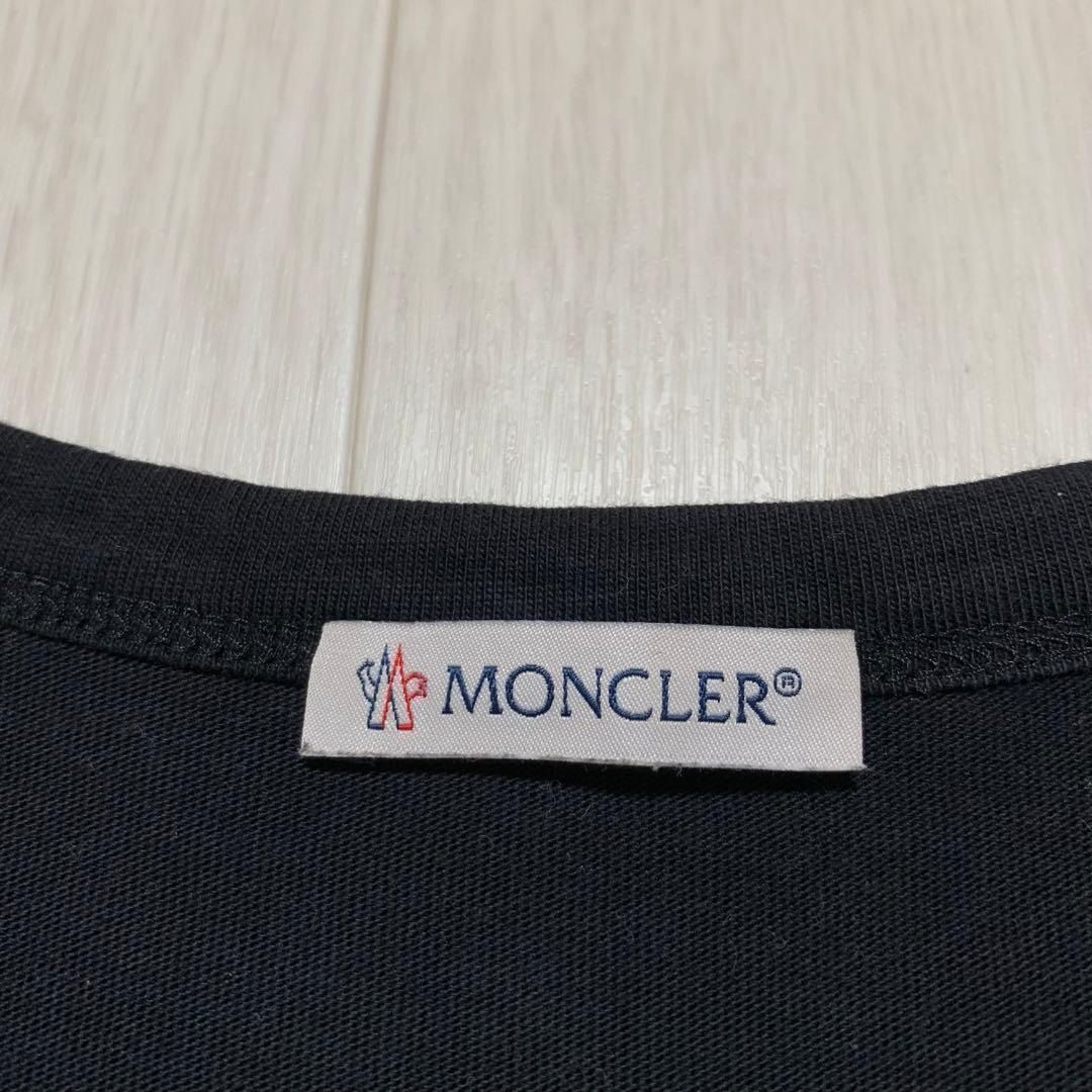 MONCLERプリントロゴ Tシャツ ブラック M 国内正規品 4S120 - メルカリ
