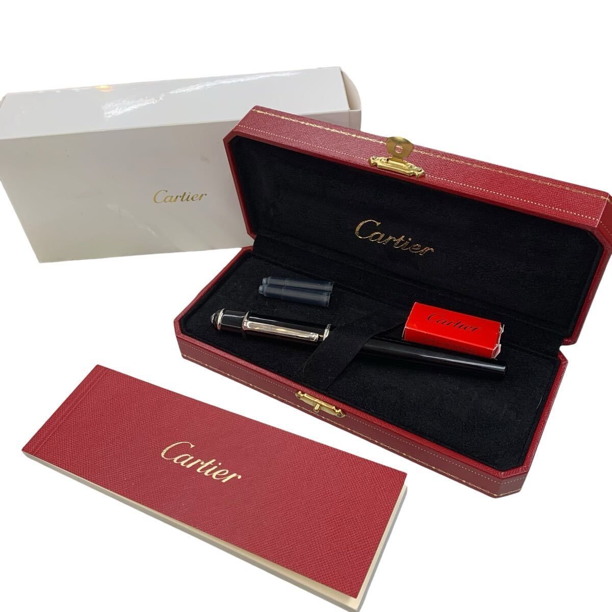 未使用品 Cartier カルティエ ディアボロ ドゥ カルティエ 万年筆 筆記 