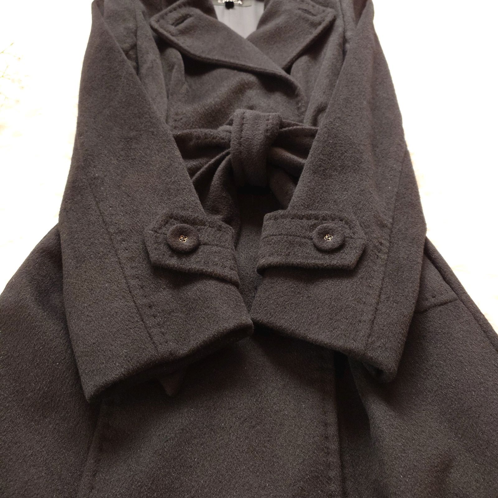 エポカ EPOCA アンゴラ ウール ロングコート トレンチ ダブル 比翼