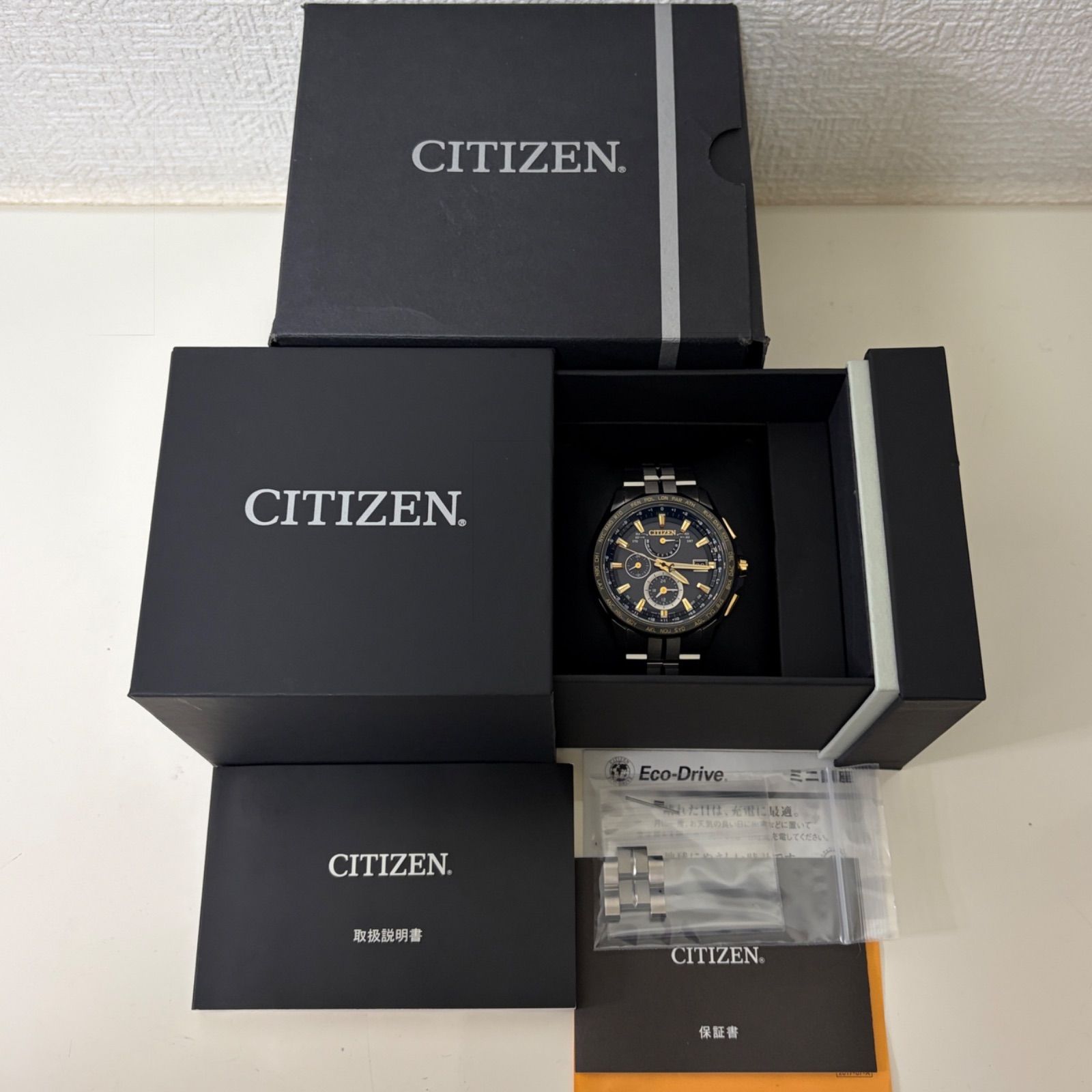 T801）極美品 正常稼働 CITIZEN シチズン ATTESA アテッサ 電波 