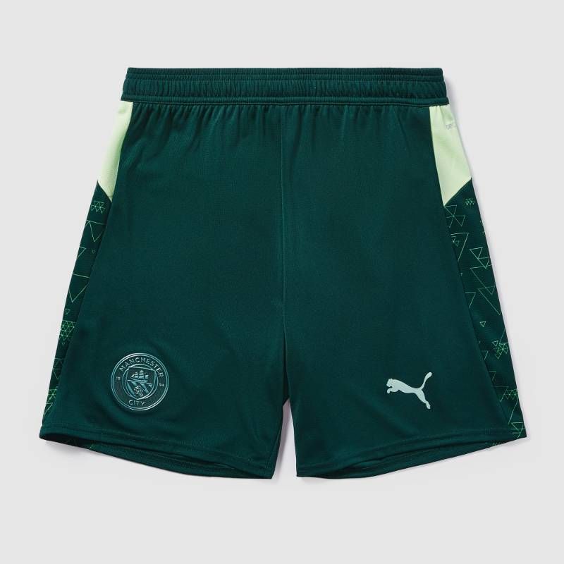 【送料無料・匿名配送】PUMA プーマ マンチェスター・シティ 25/26 フォース ショートパンツ 短パン 緑（グリーンテレイン）ショーツ 新品 正規品 並行輸入 日本未発売