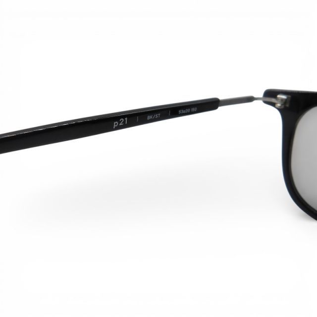 E5 EYEVAN P21 BK/ST SUNGLASSES 箱有 アイバン ブラック/シャーリング