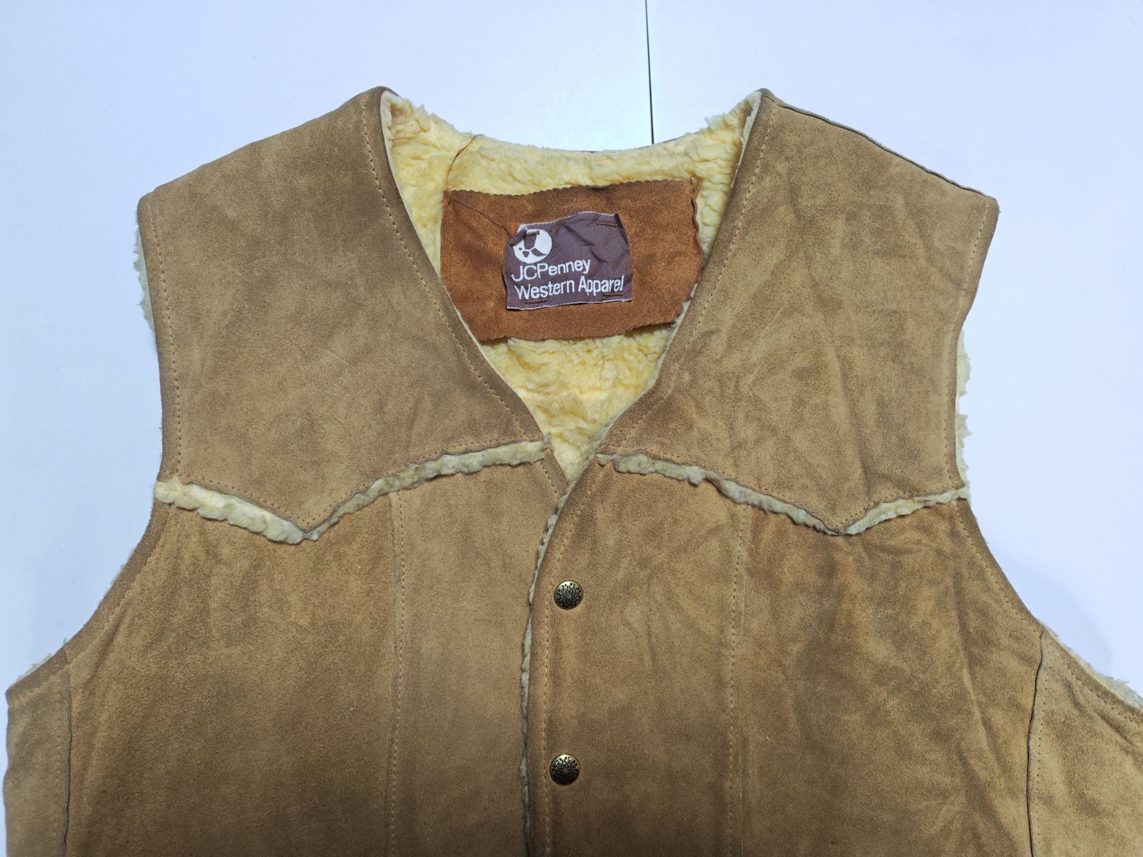 70s JCPenney ジェイシーペニー Western Apparel スエードボアベスト