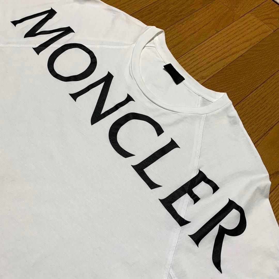 MONCLER Tシャツ ホワイト XL 国内正規品 4S142 - メルカリ